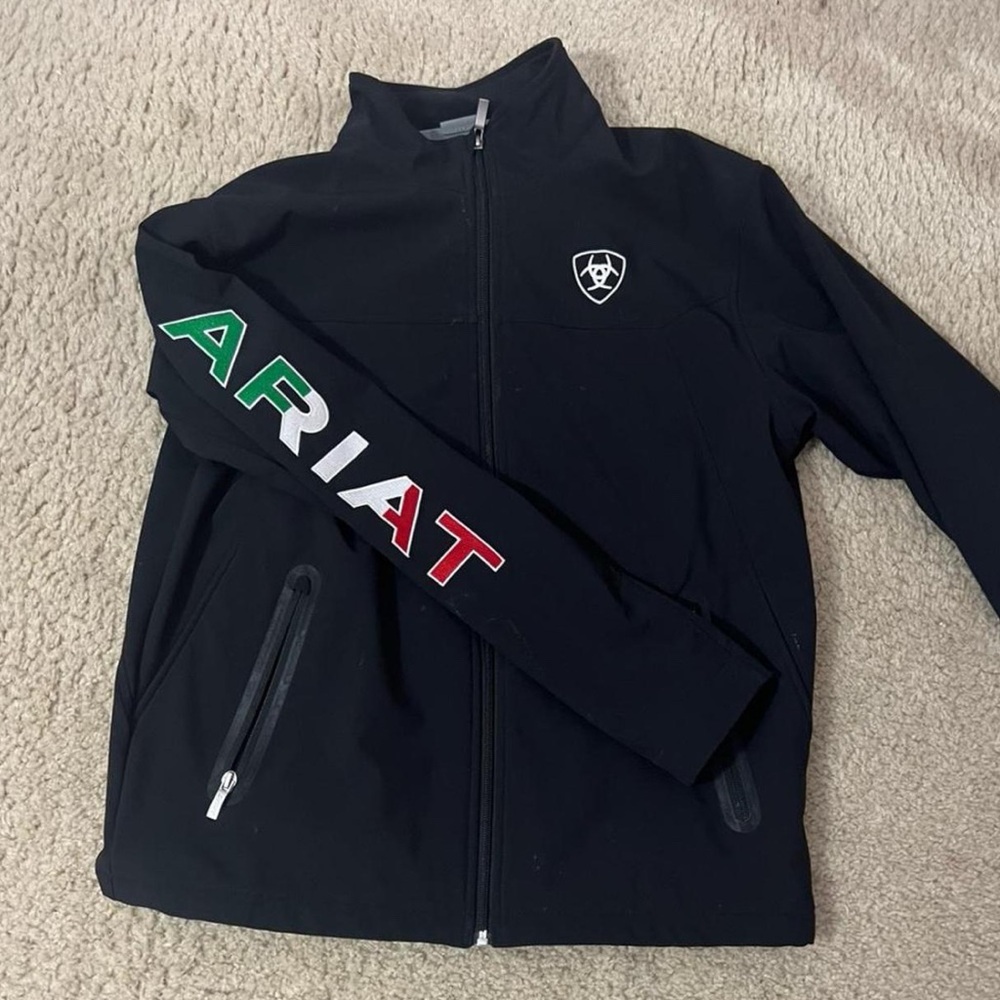 Ariat Black Performance Jacket with Multicolor Logo